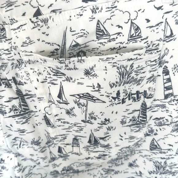 Charter Club‎ Bristol Capri Nautical Coastal 5 pocket Cotton/Spandex Size 8 - Picture 13 of 16